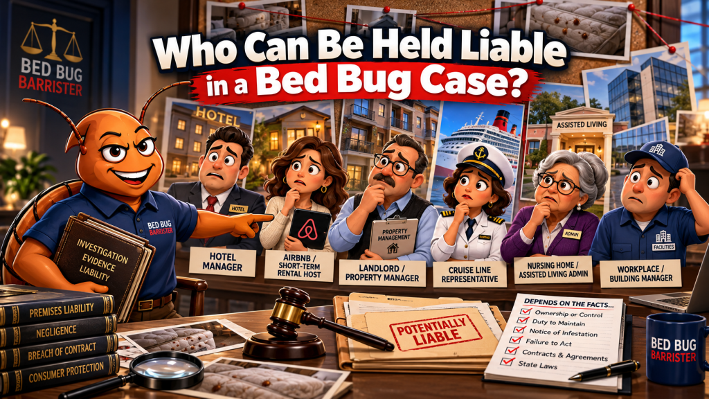Who Can Be Held Liable for bed bug injuries