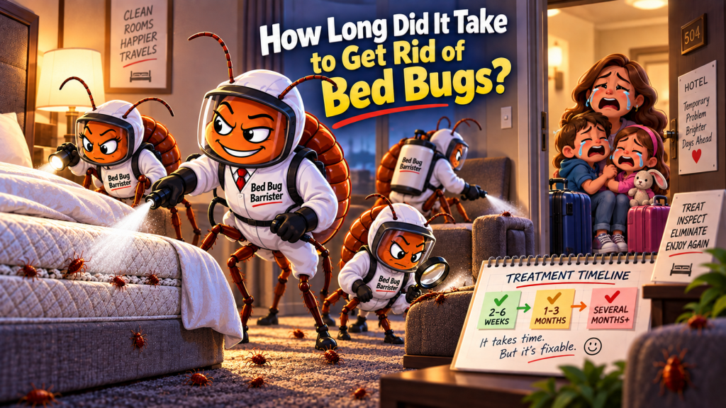 how long to get rid of bed bugs