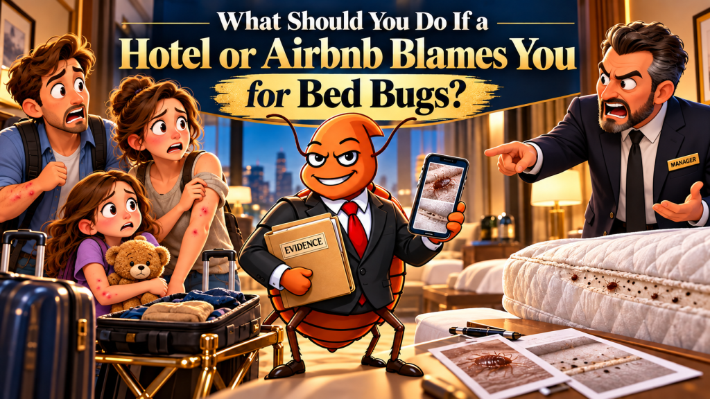 What Should You Do If a Hotel or Airbnb Blames You for Bed Bugs